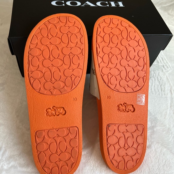 Coach Womens Udele Sport Pool Slides Sandals,NWT - Picture 12 of 12